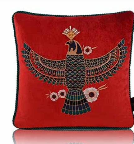 Majesty of the Sky Vermillion Cushion Cover