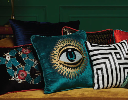 Eye Of Horus Turq Cushion Cover