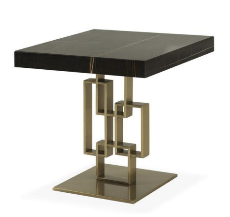 SIDE TABLE W/ WOODEN TOP 18X18X22